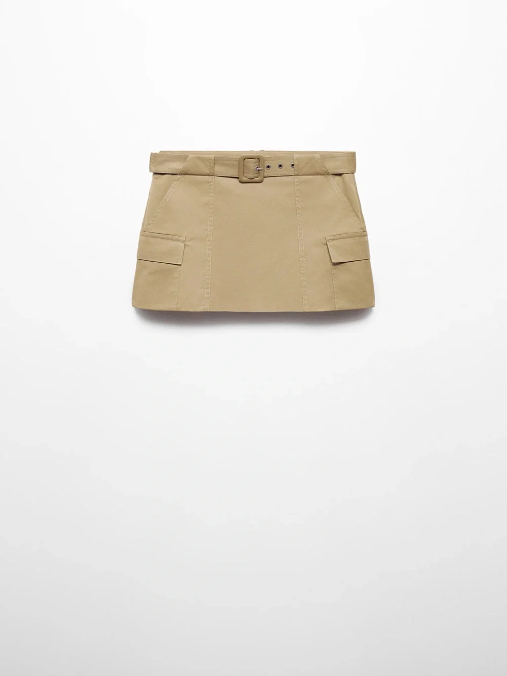 Mango Cargo Mini-Skirt With Belt - Picture 8 of 14
